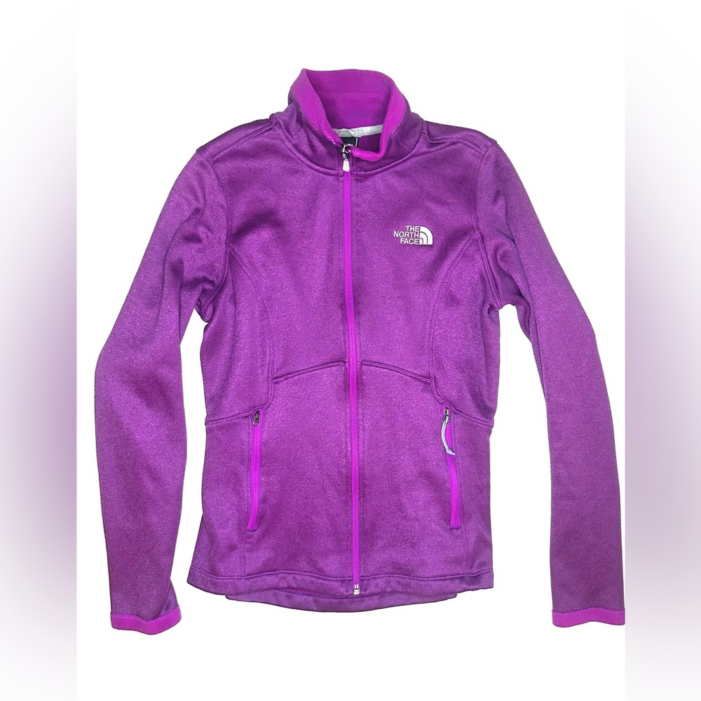 THE NORTH FACE Women’s Agave Full Zip Fleece Jacket, Purple Heather, Size Small